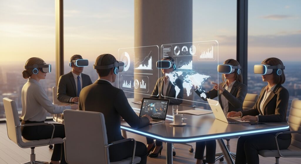 vr toplantılar, uzaktan çalışma