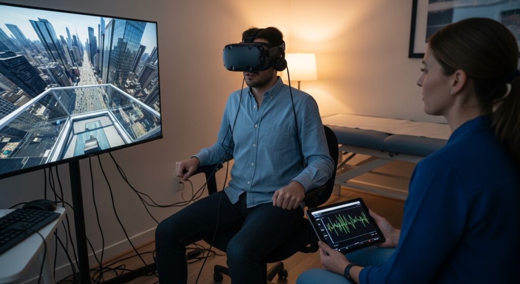 vr yükseklik korkusu, sanal gerçeklik fobi
